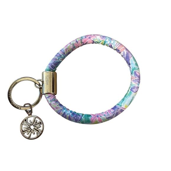 Lilly Pulitzer Mermaid in the Shade Round Keychain - Picture 1 of 5